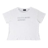 Enfants Riches Déprimés Classic Logo Short Sleeve Tee Shirt Faded White Black