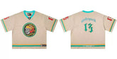 GodSpeed #13 Flame Skull V Neck Cropped Mesh Jersey
