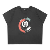 Enfants Riches Déprimés Snake Boy Logo Ribbed Short Sleeve Tee Shirt Faded Black Multi