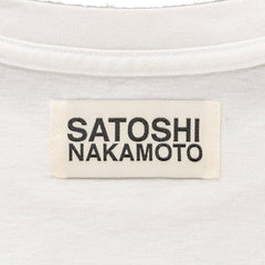 Satoshi Nakamoto A Lot On My Mind Short Sleeve Tee Shirt White Pre-Owned
