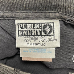 Saint Michael x Public Enemy Saint Enemy Logo Short Sleeve Tee Shirt Black White