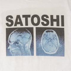 Satoshi Nakamoto A Lot On My Mind Short Sleeve Tee Shirt White Pre-Owned
