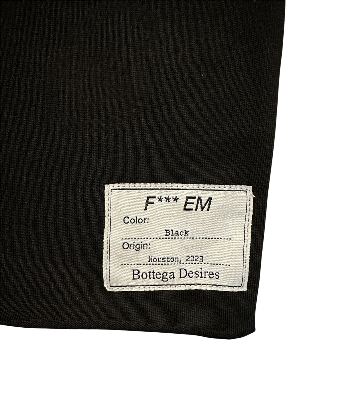 Bottega Desires F*** Em Tee Black