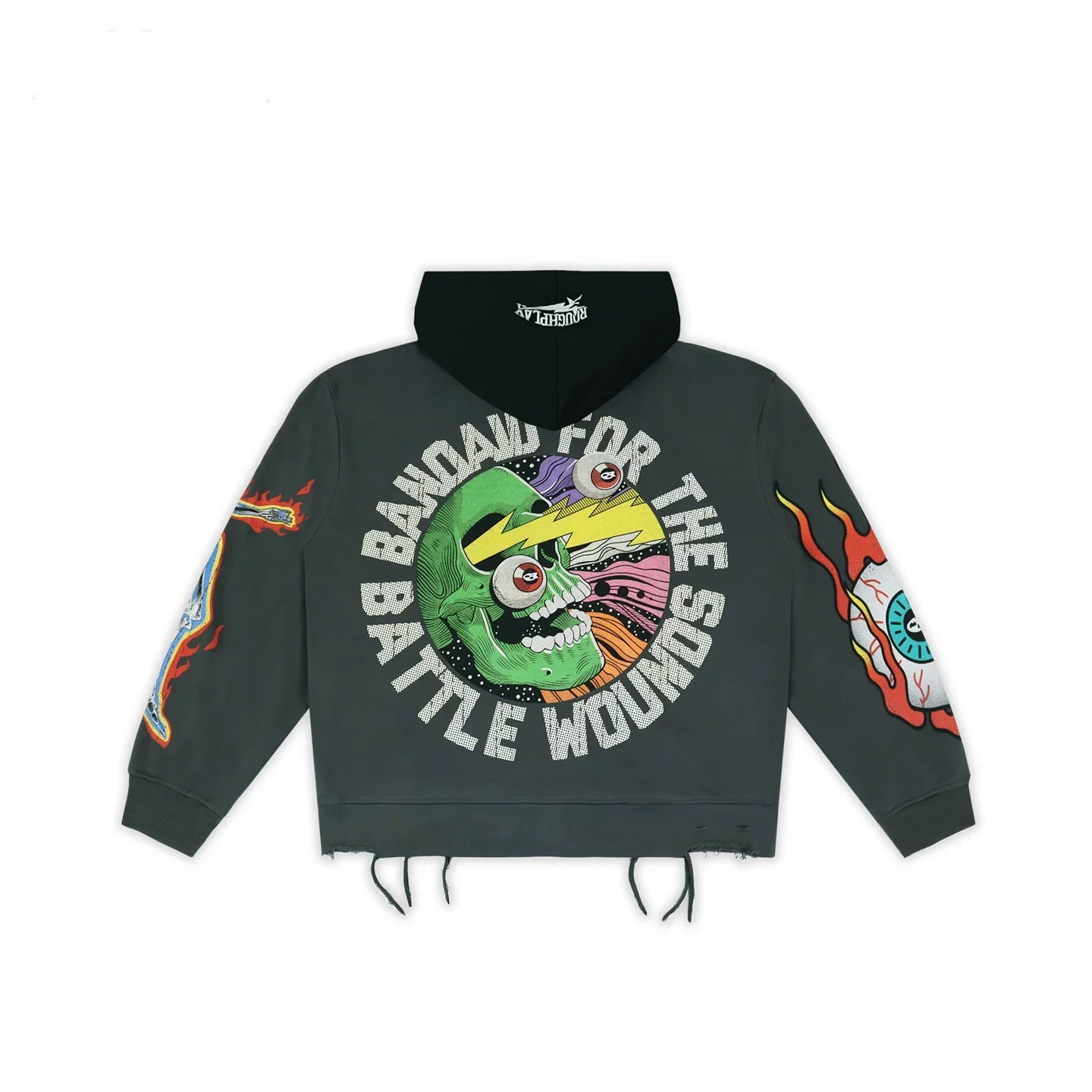 Roughplay Graphic Zip‑Up Hoodie